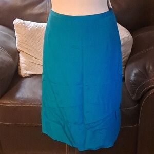 Evan Picone Silk Business Skirt Pencil Skirt Office Size 12 Office Professional